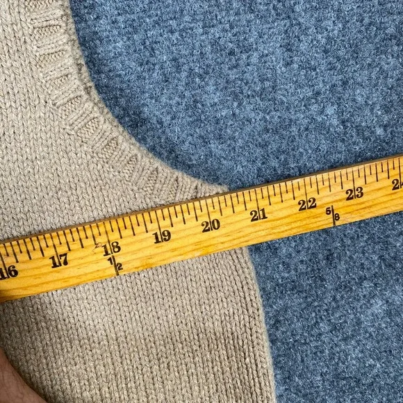 Polo Ralph Lauren Vest Men's Large Brown Red Pony Cotton Sweater - Picture 4 of 6